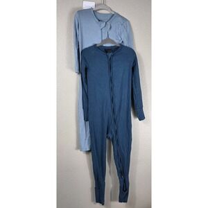 Kyte Baby & Little Sleepies Bamboo Convertible Zipper Sleeper Bundle Blue 3T